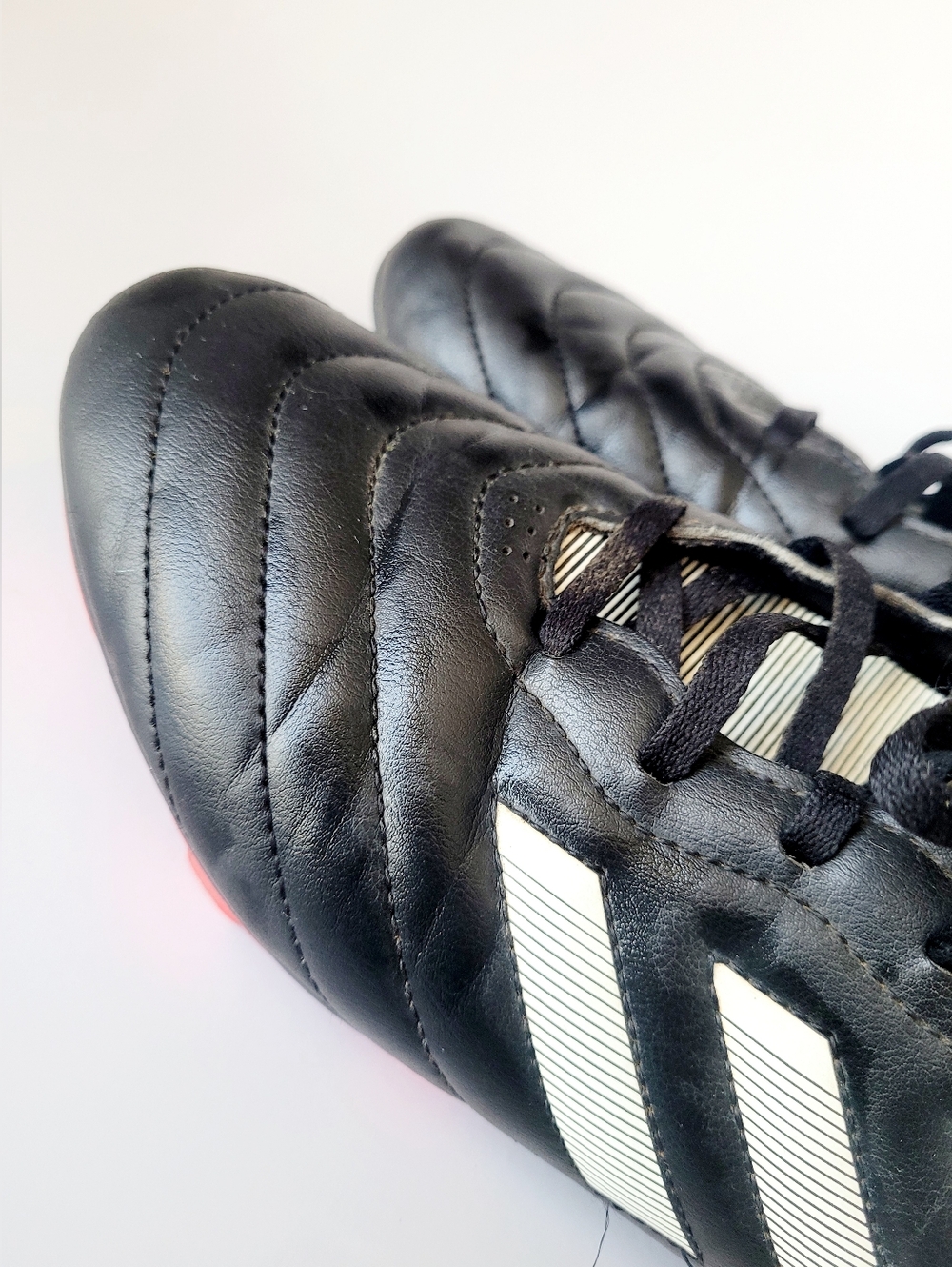 Adidas Goletto VIII Firm Ground Soccer Cleats Black/White/Red Men's 10 - Picture 14 of 15